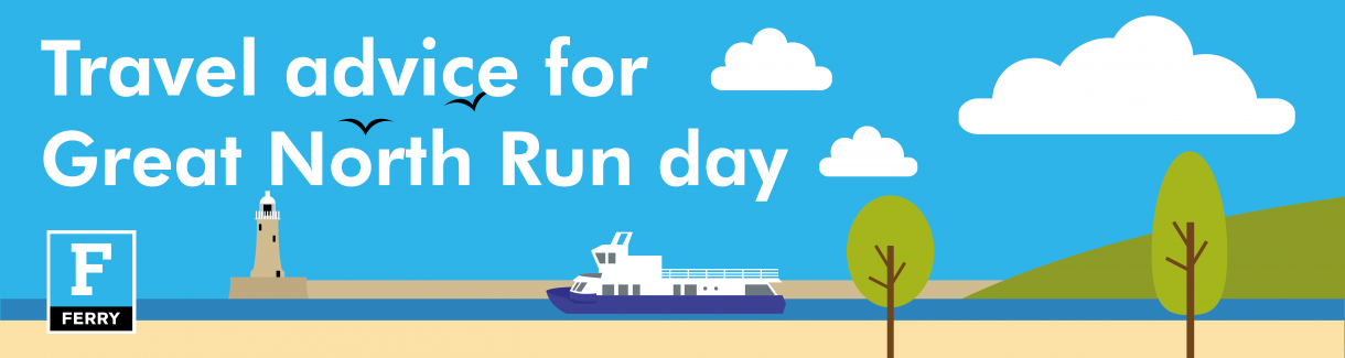 Great North Run ferry banner